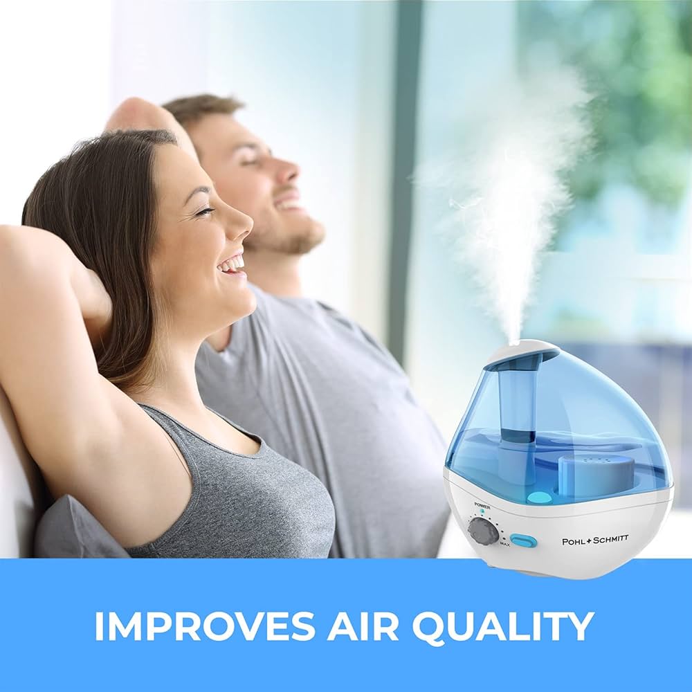 Ultrasonic Viral Support Humidifier for Bedrooms, Whisper